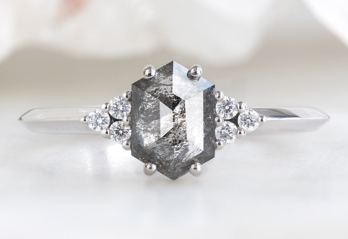 Alexis russell hexagon deals diamond engagement ring