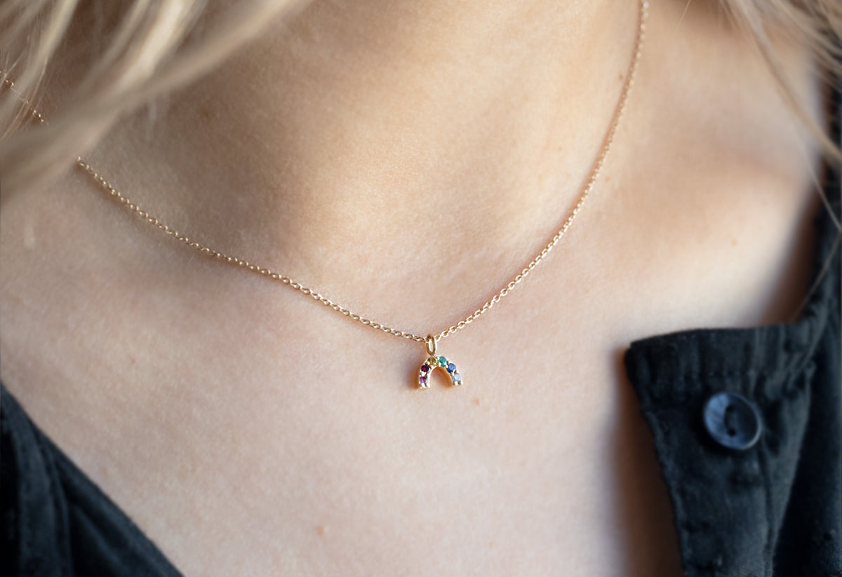 Rainbow Charm Necklace