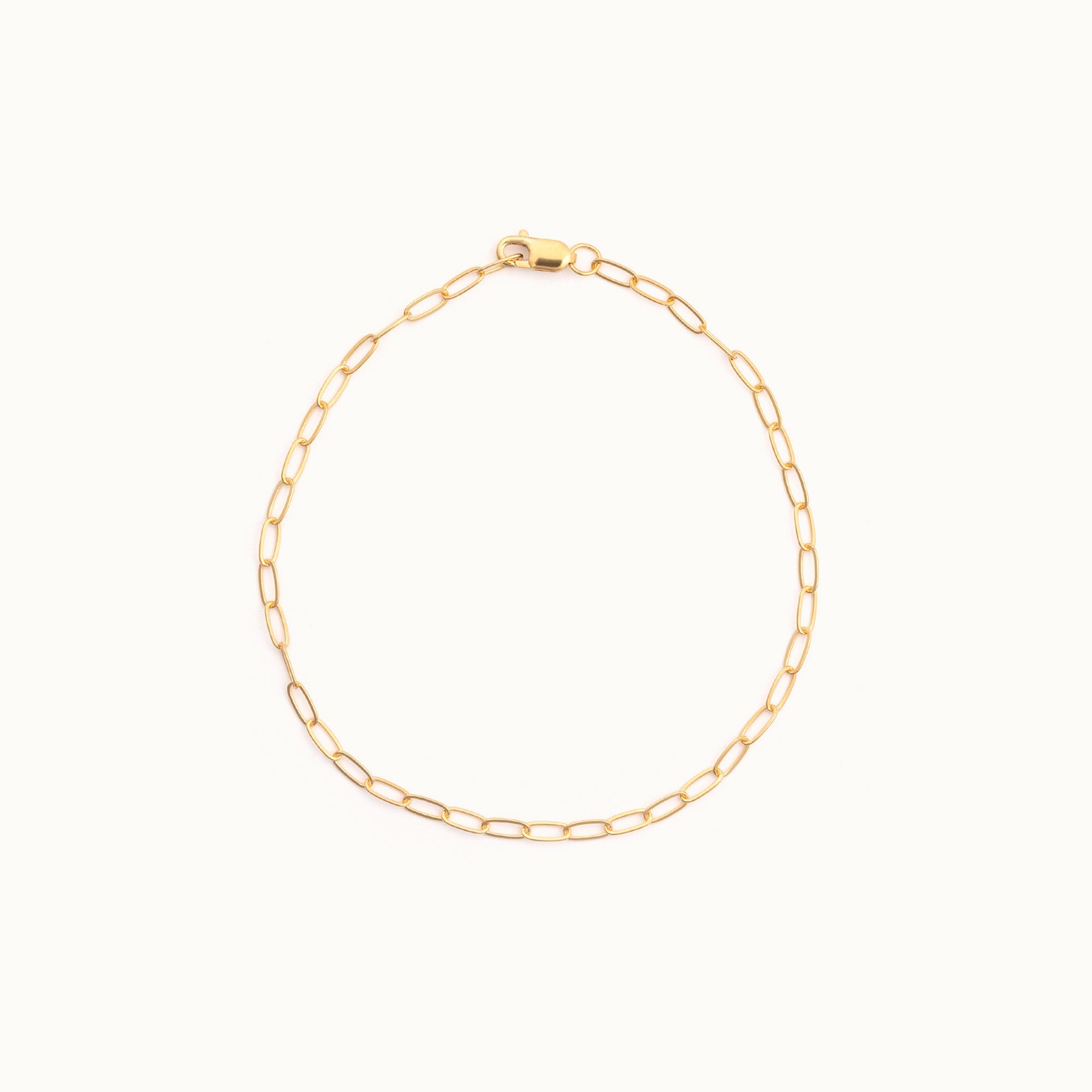 The Drawn Cable Chain Charm Bracelet | 10K Yellow Gold