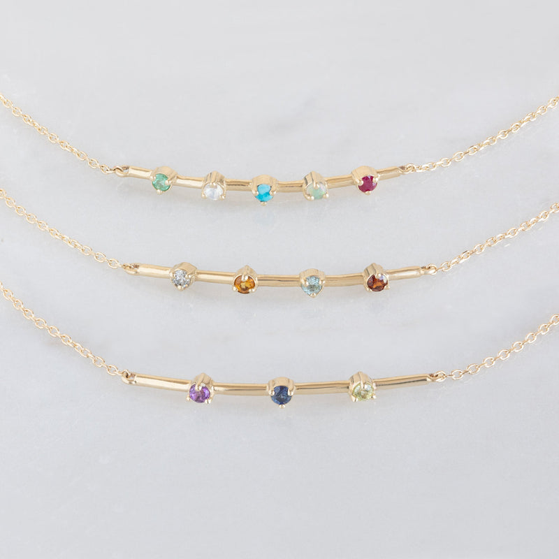 The Custom Multi-Birthstone Bracelet | 3 Stones