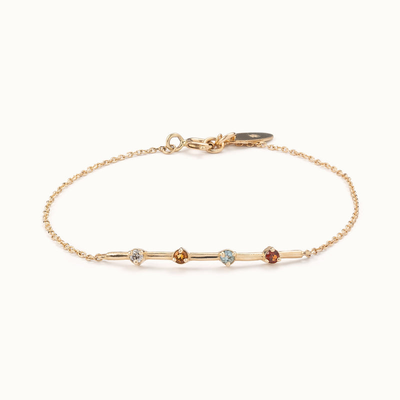 The Custom Multi-Birthstone Bracelet | 4 Stones