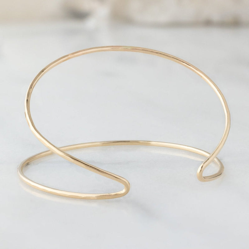 The Arrow Cuff Bracelet in Yellow Gold Filled