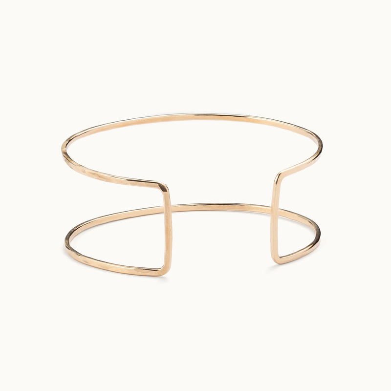 The Column Cuff Bracelet | Yellow Gold Filled