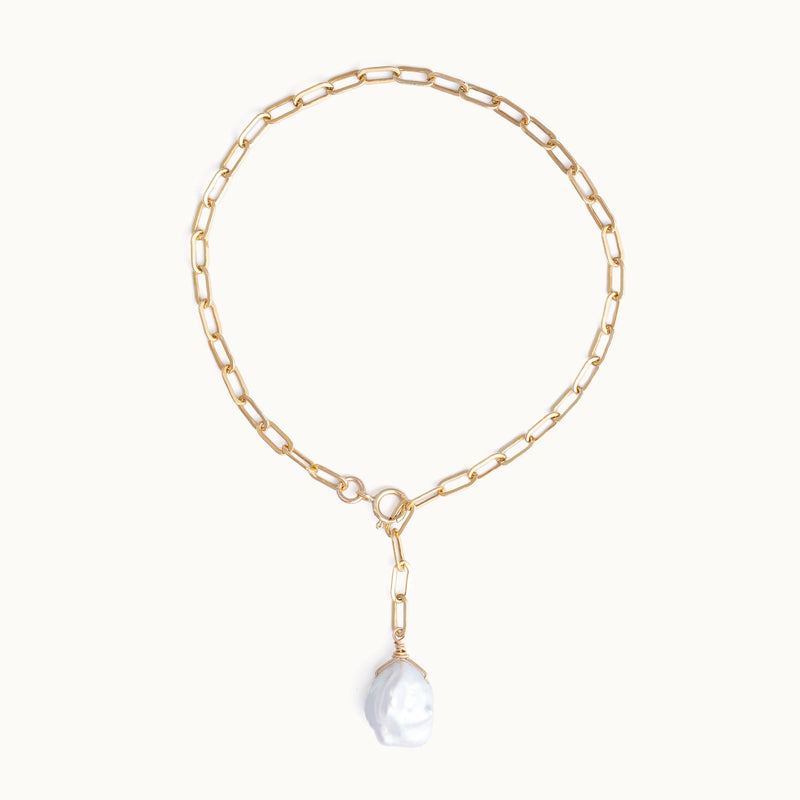 The Keshi Pearl Bracelet | Gold Filled