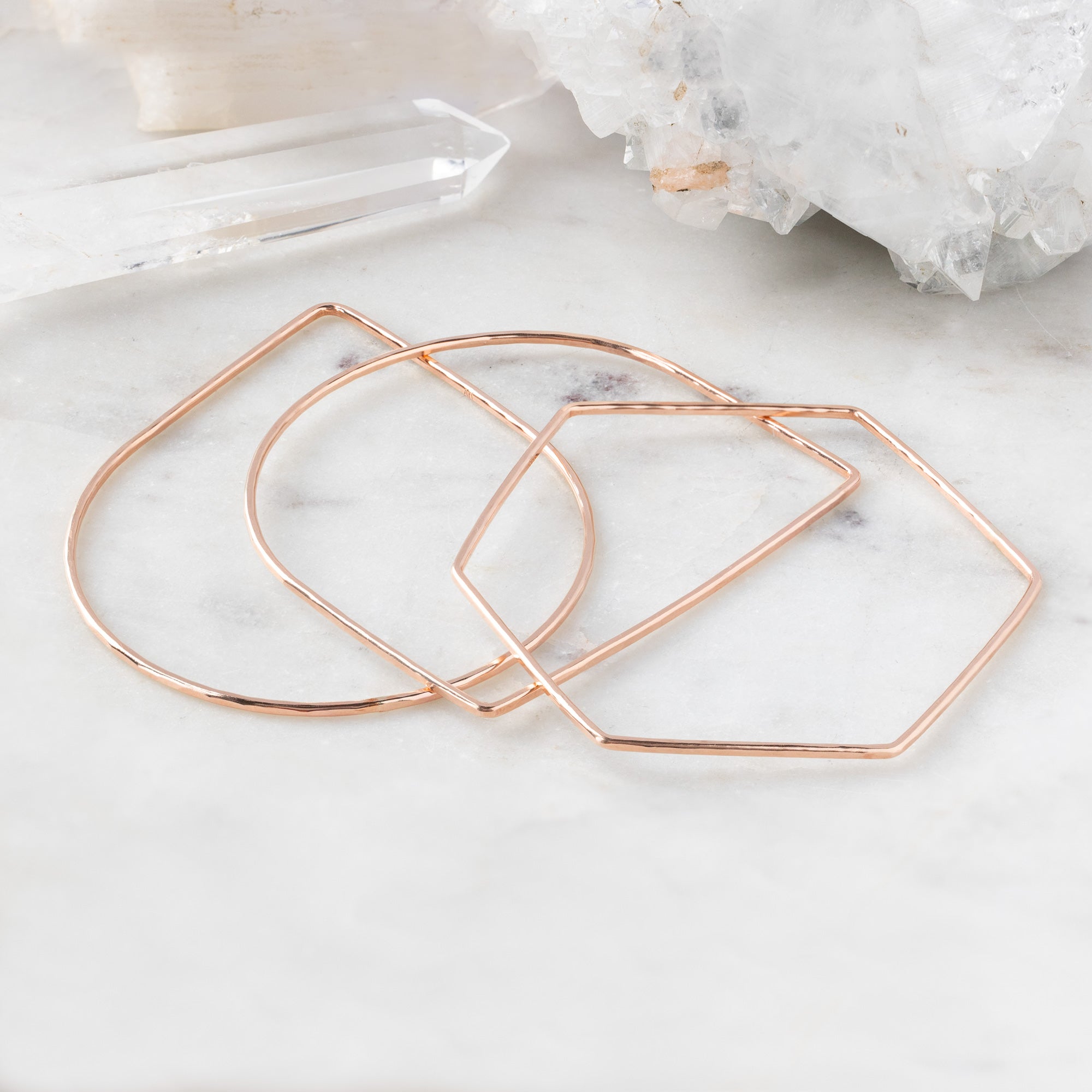 The Lune Stacking Bangle | Rose Gold Filled