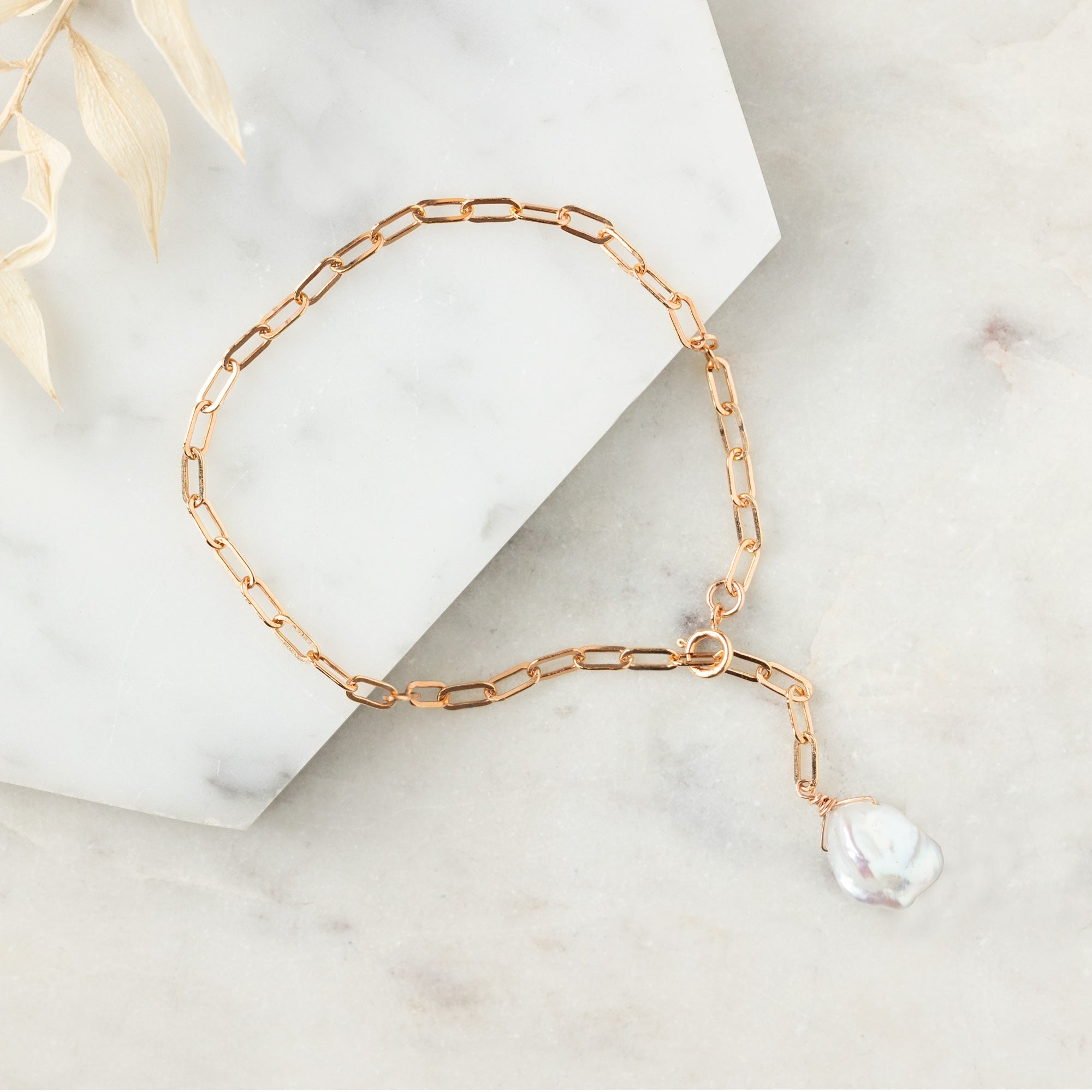 The Keshi Pearl Bracelet | Gold Filled