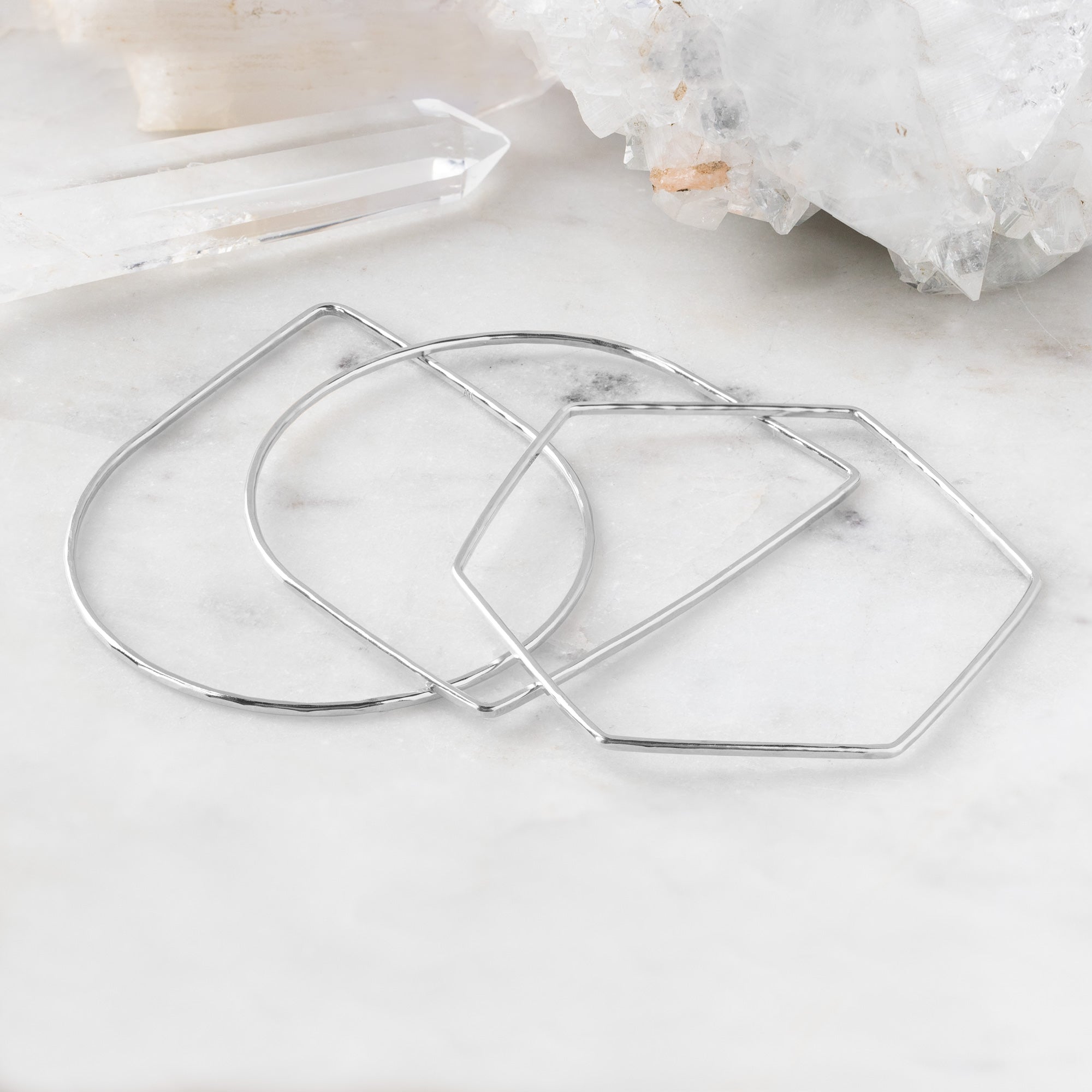 The Lune Stacking Bangle | Sterling Silver