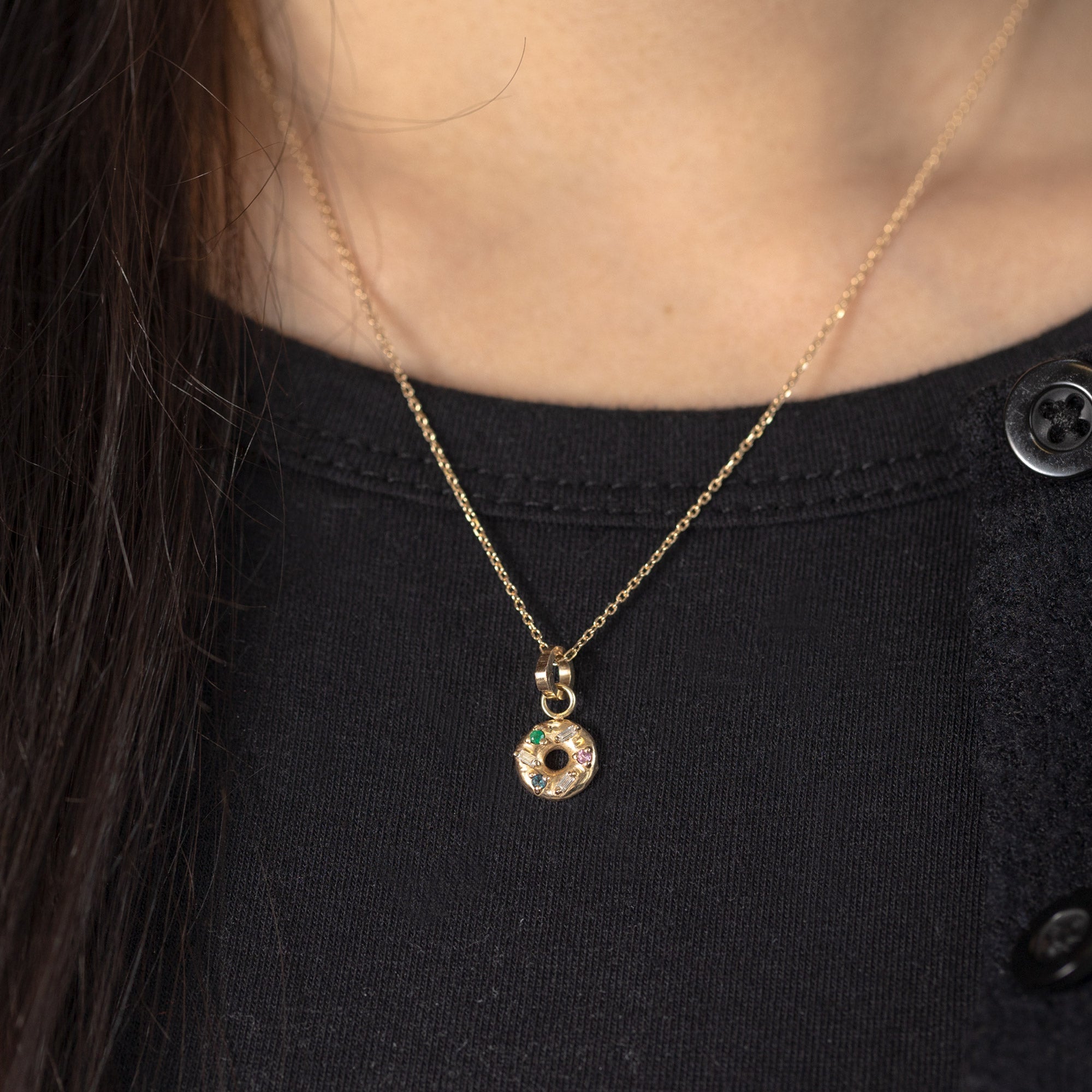 The Donut Charm | 10K Yellow Gold