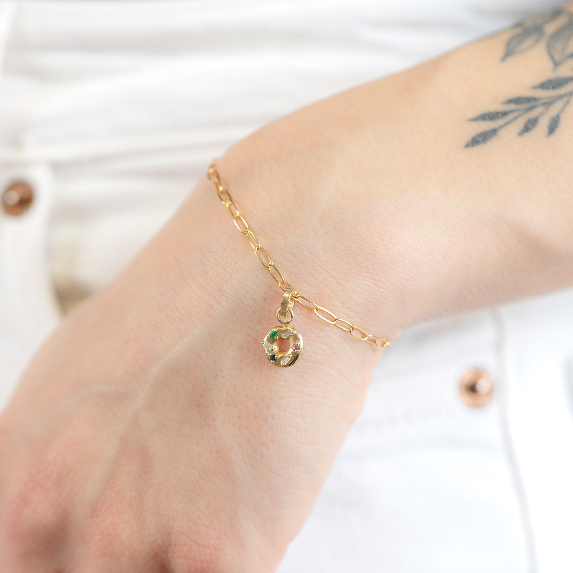 The Donut Charm | 10K Yellow Gold