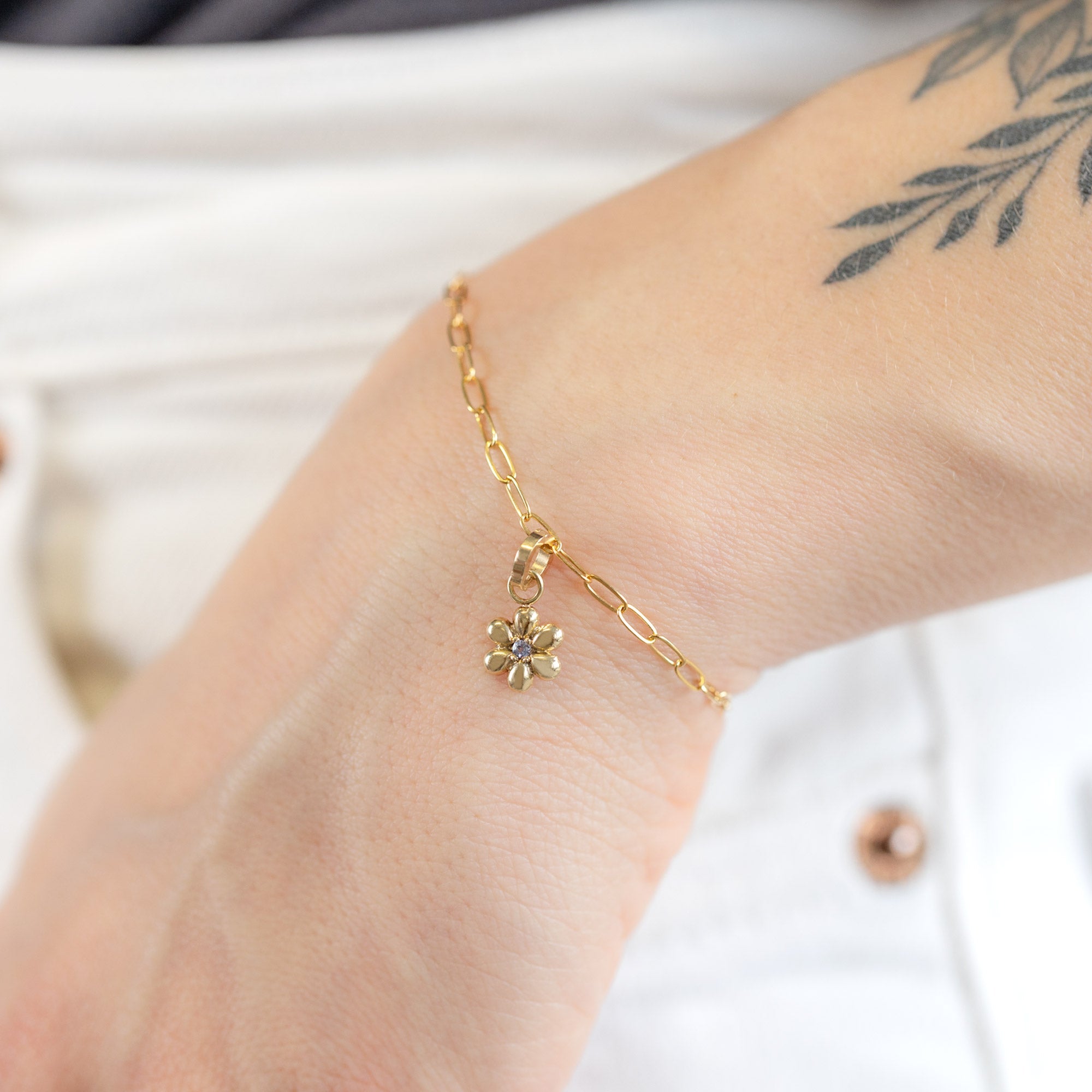 The Flower Power Charm | 10K Yellow Gold