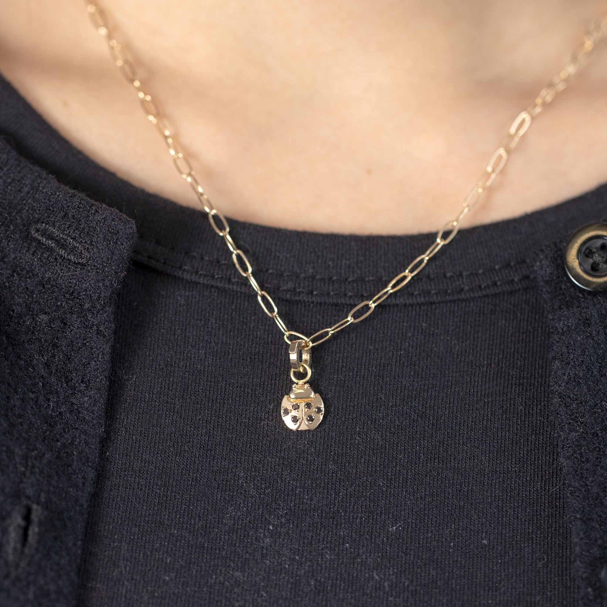 The Ladybug Charm | 10K Yellow Gold