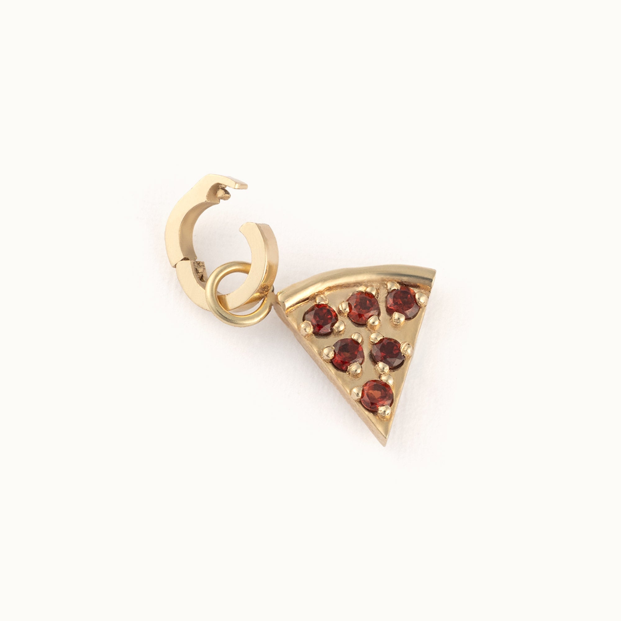 The Pizza Slice Charm | 10K Yellow Gold