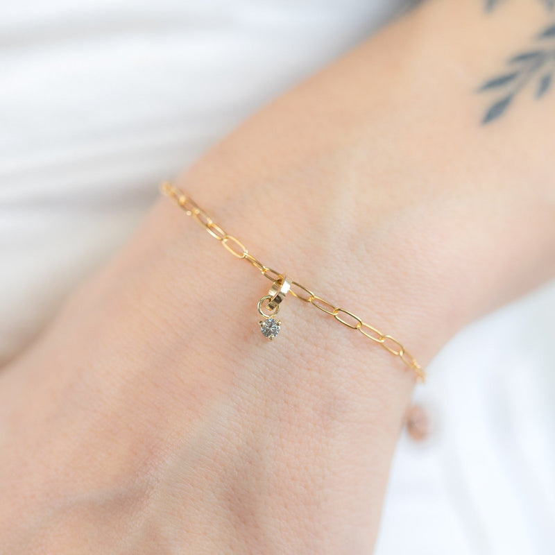 The Diamond Birthstone Charm | 10K Yellow Gold