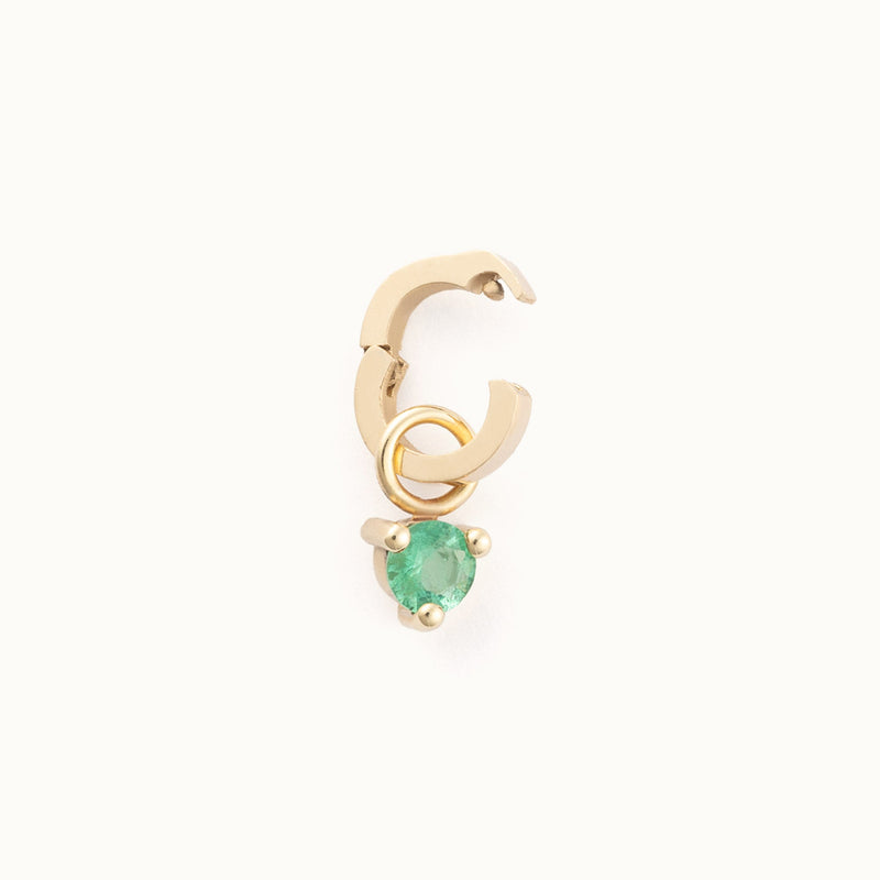 The Emerald Birthstone Charm | 10K Yellow Gold