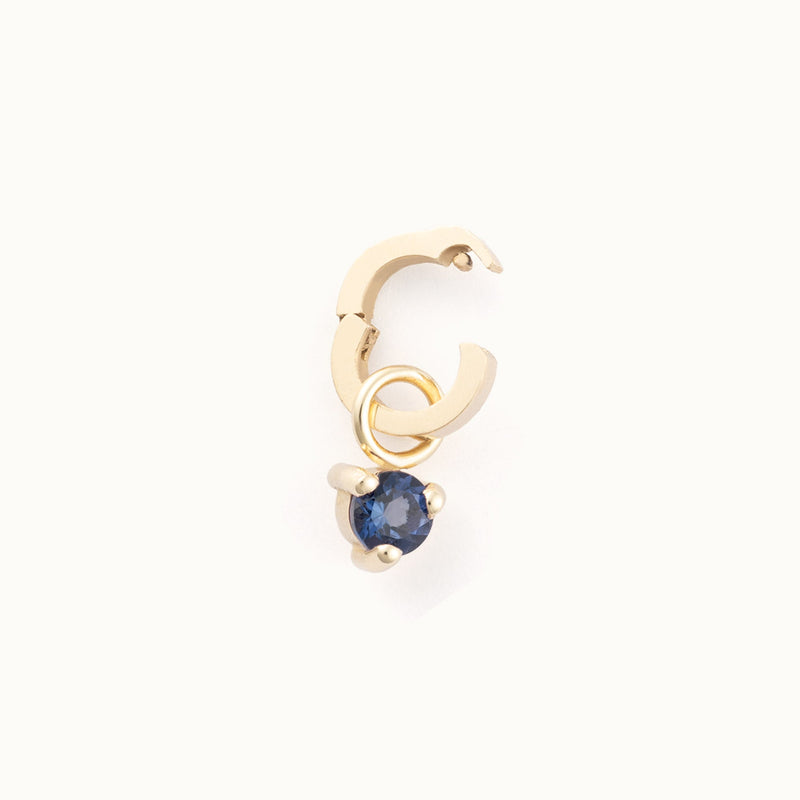 The Sapphire Birthstone Charm | 10K Yellow Gold