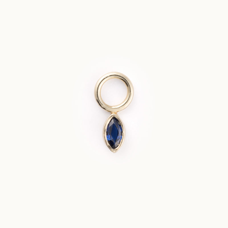 Bezel Charm | 14K Yellow Gold