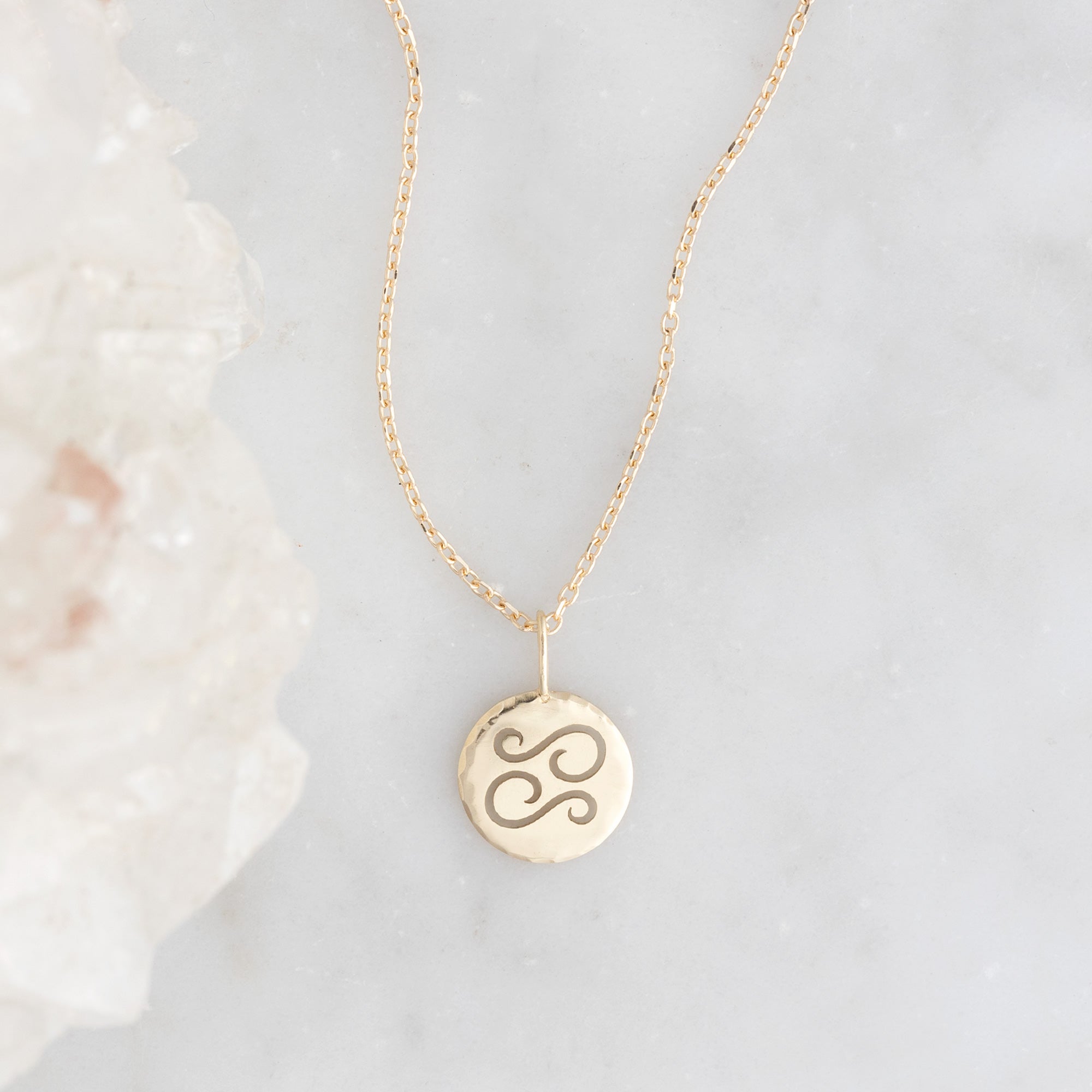 The Custom Zodiac Birthstone Charm Necklace | 14K Yellow Gold