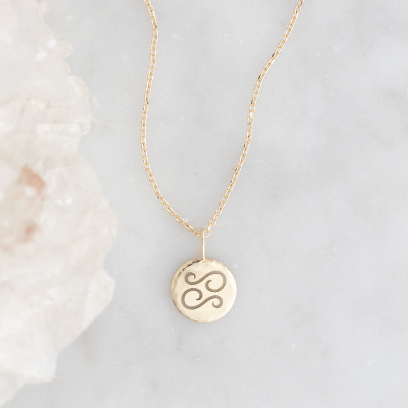 The Custom Zodiac Birthstone Charm Necklace | 14K Yellow Gold