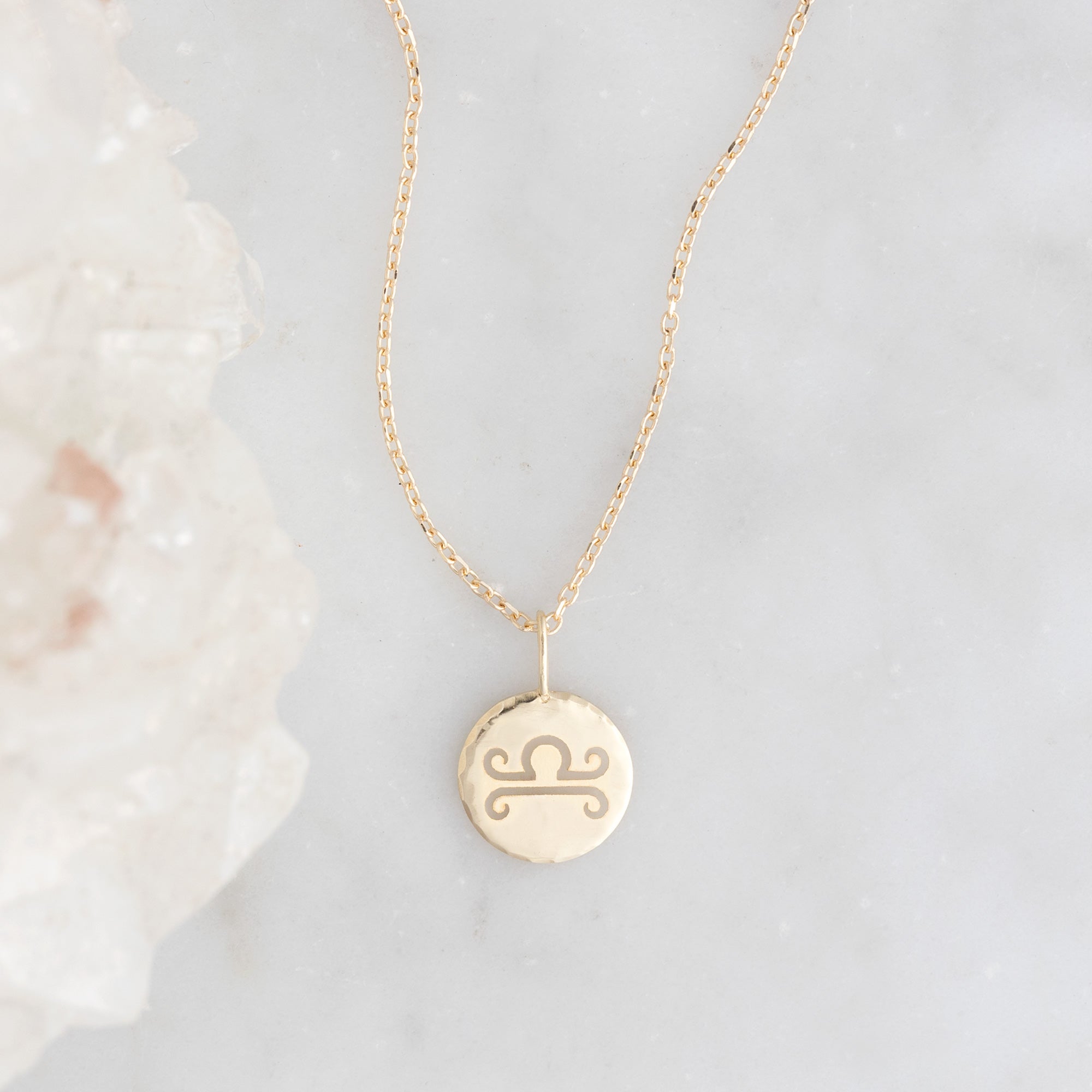 The Custom Zodiac Birthstone Charm Necklace | 14K Yellow Gold