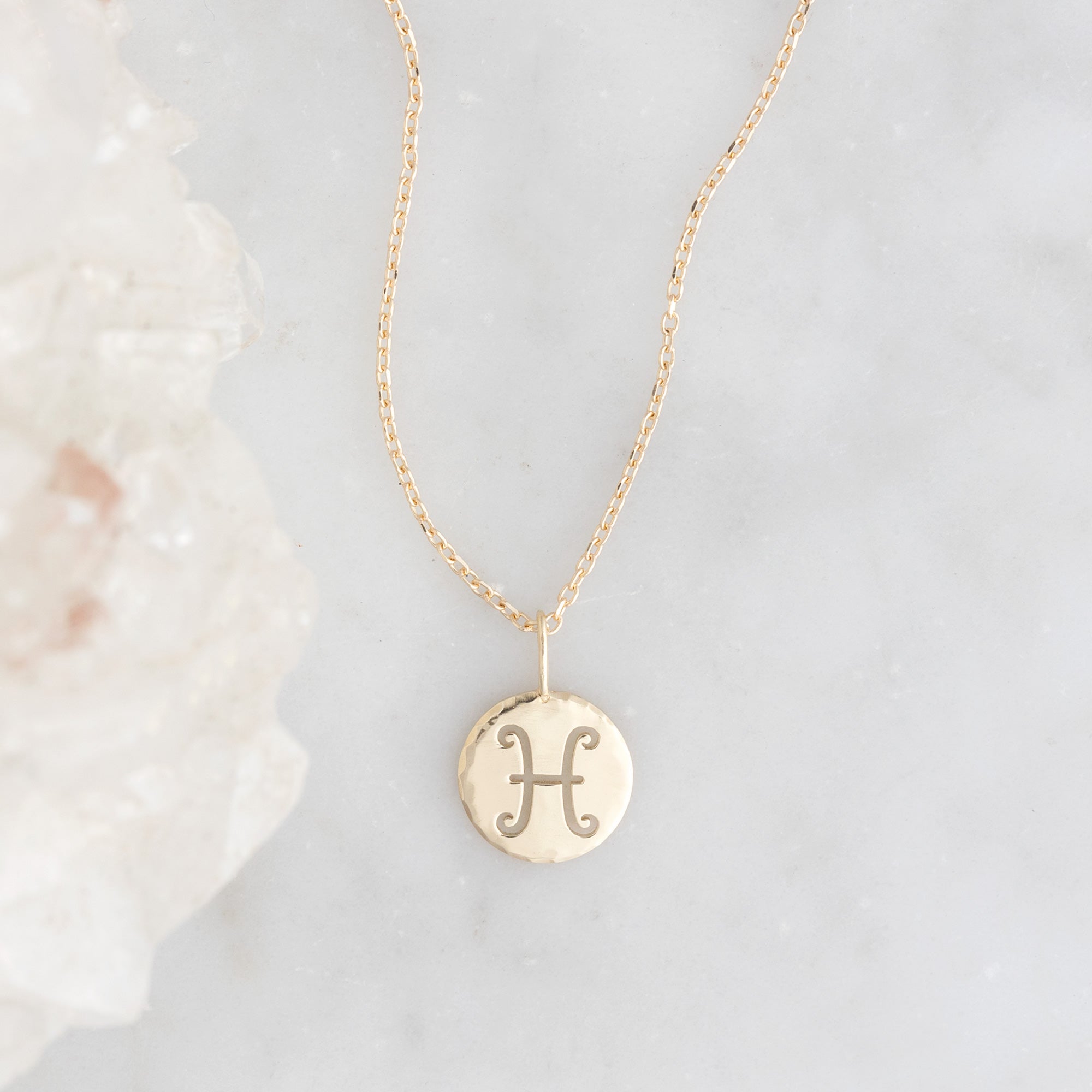 The Custom Zodiac Birthstone Charm Necklace | 14K Yellow Gold