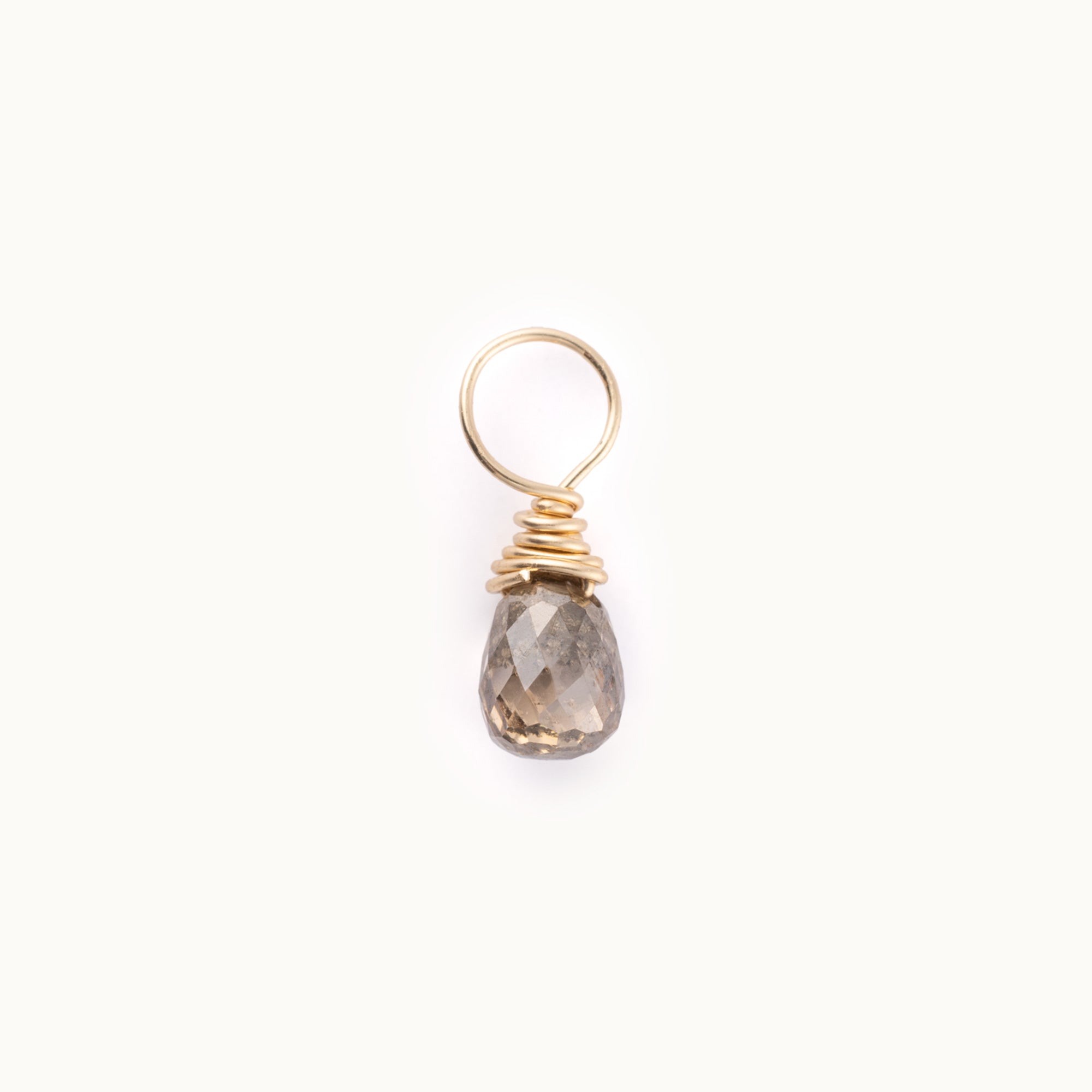 Briolette Charm | Yellow Gold Filled