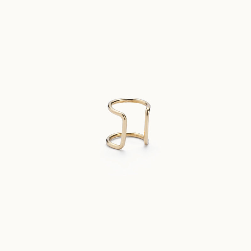 The Column Ear Cuff | 14K Yellow Gold