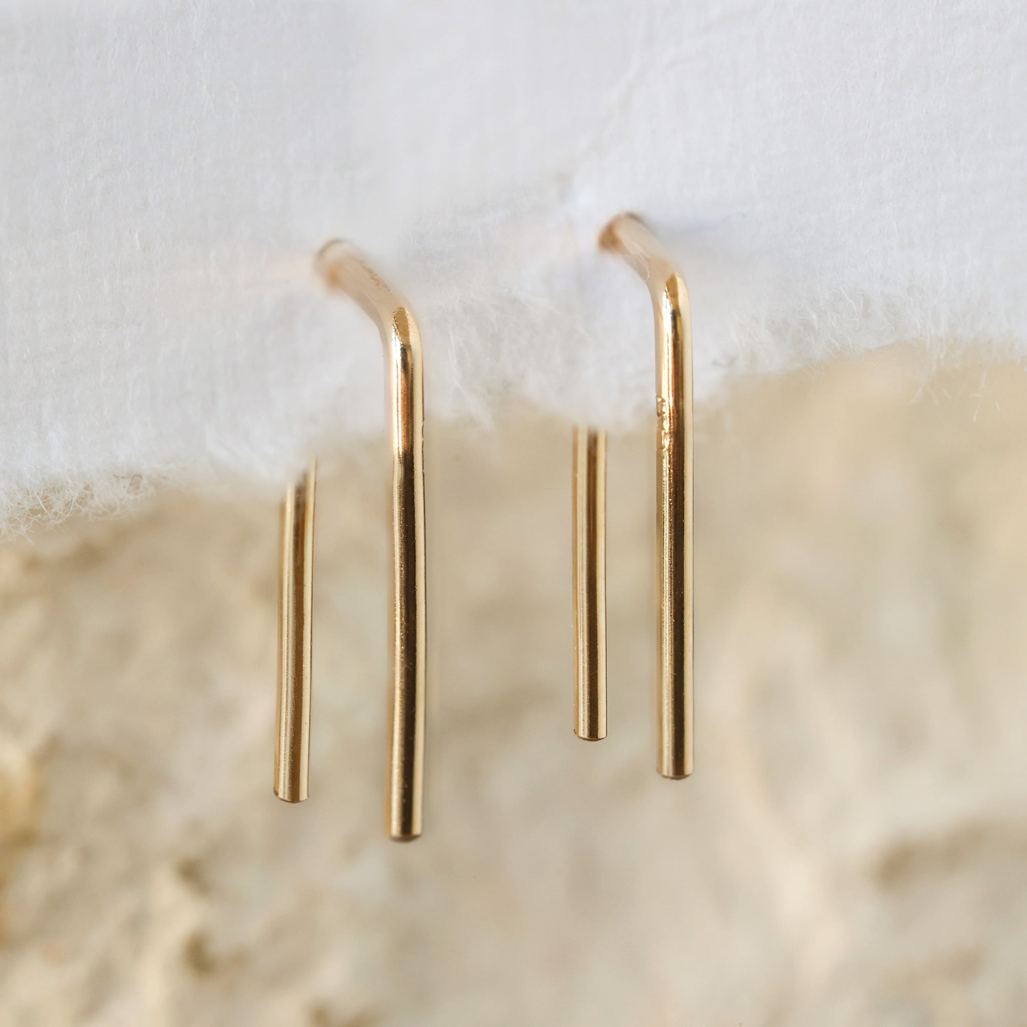 The Staple Hoop Earrings | 14K Yellow Gold