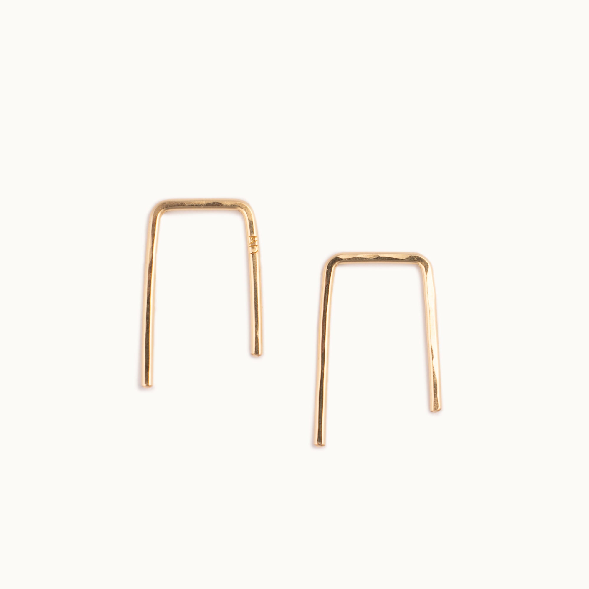 The Staple Hoop Earrings | 14K Yellow Gold