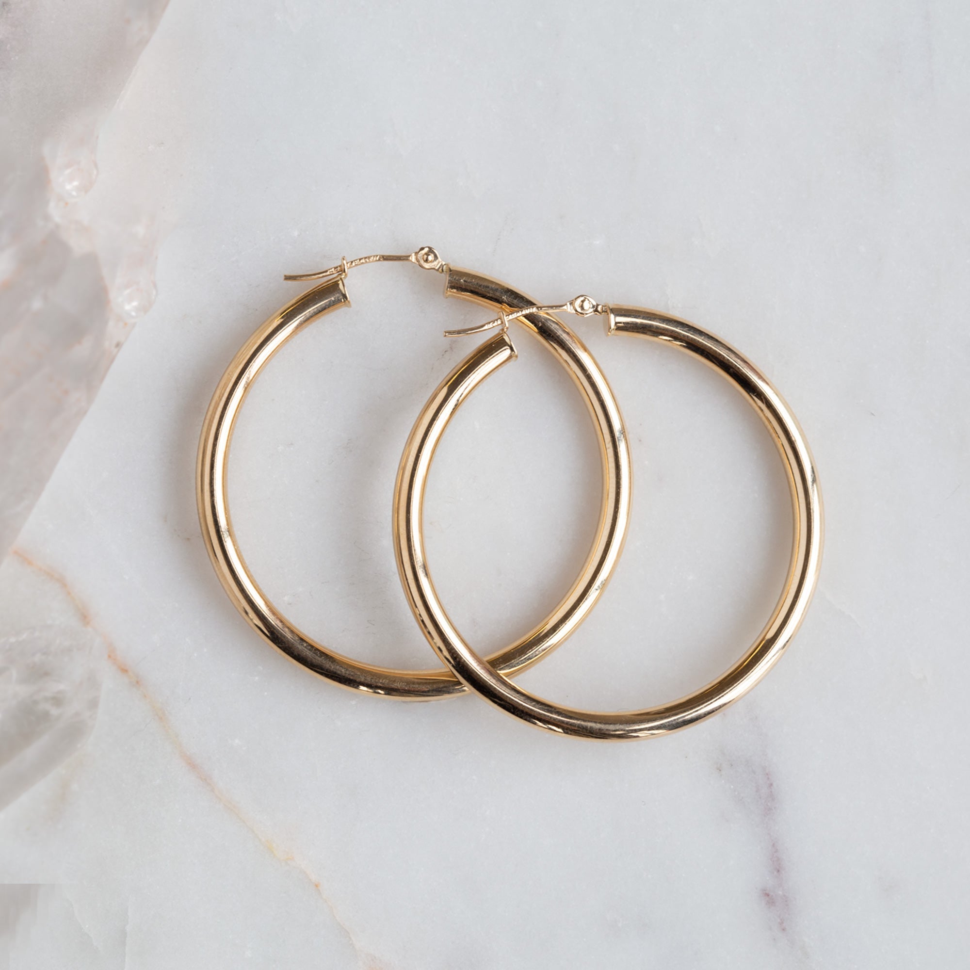 The Chunky Gold Hoop Earrings | 14K Yellow Gold