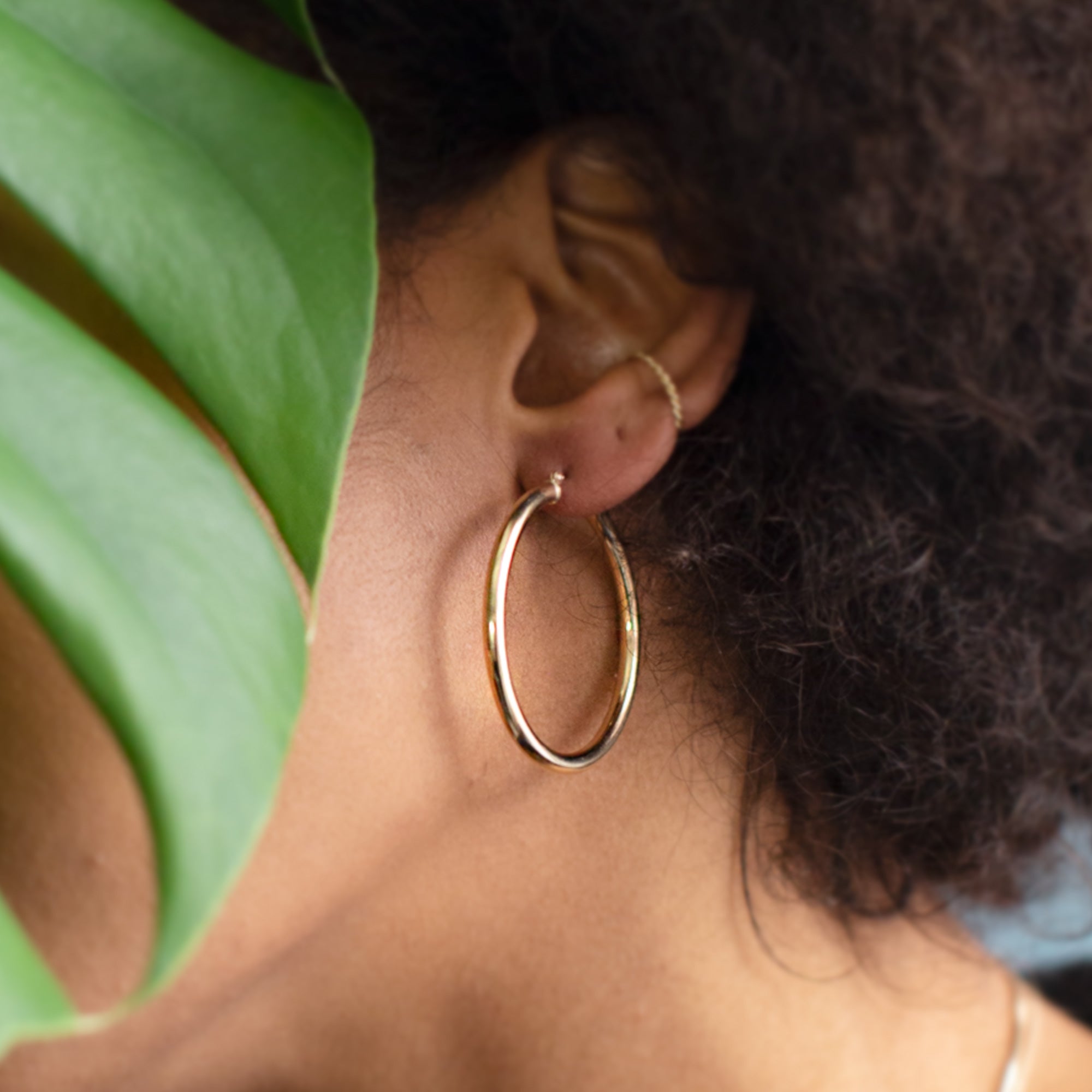 The Chunky Gold Hoop Earrings | 14K Yellow Gold