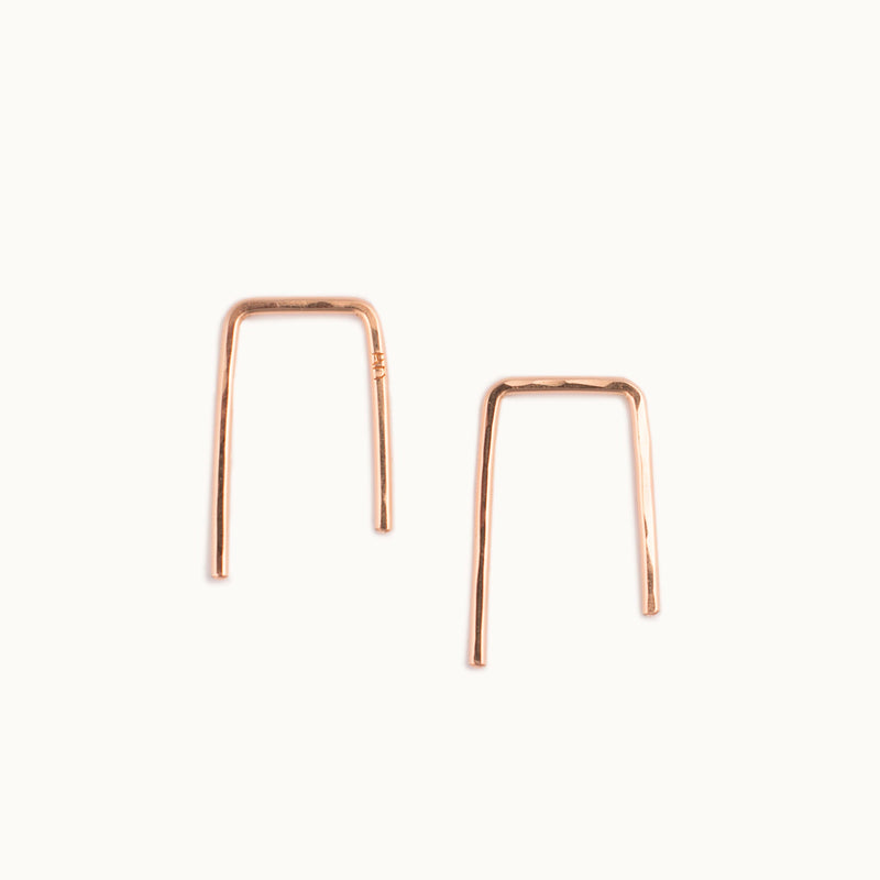 The Staple Hoop Earrings | 14K Rose Gold