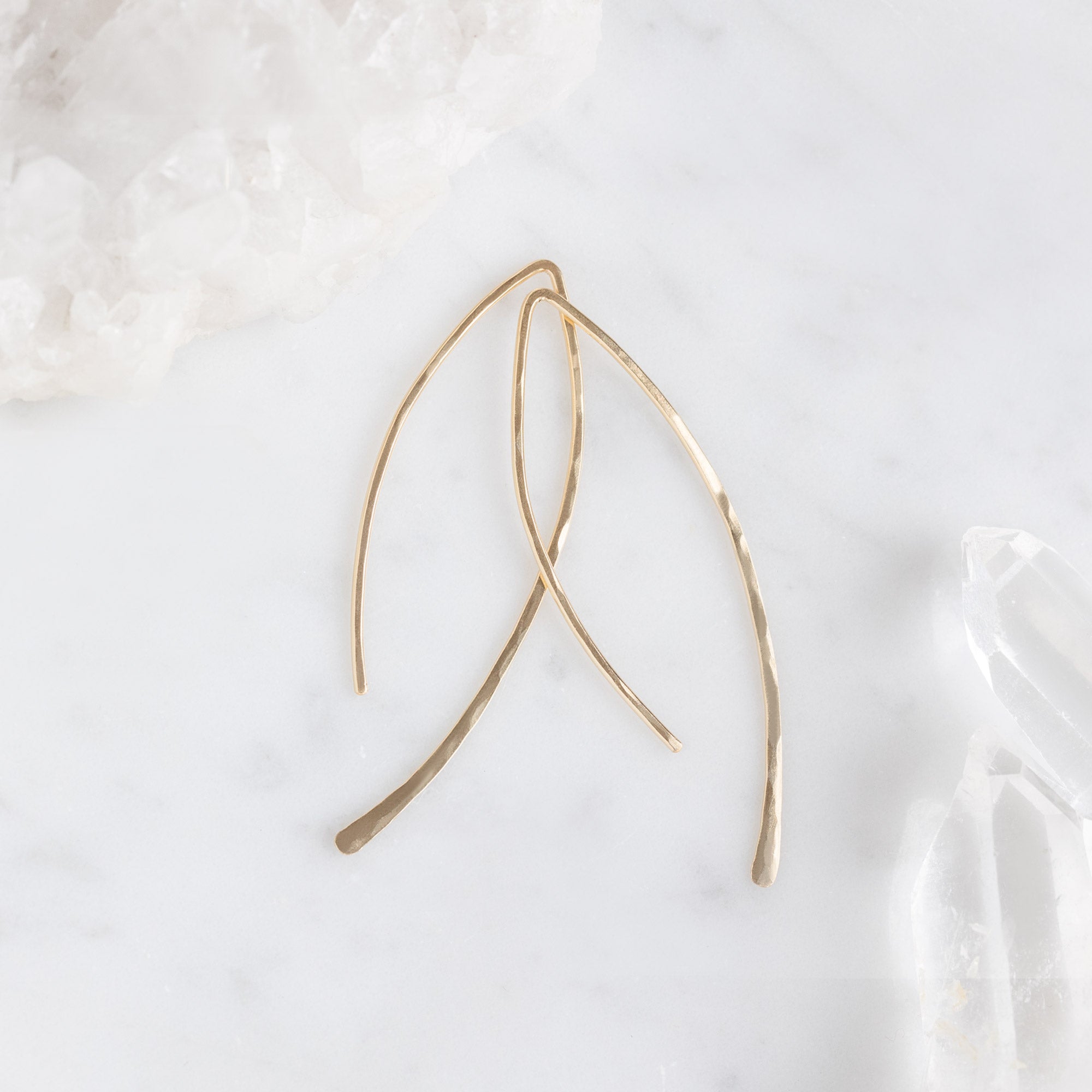 The Wishbone Earrings | Yellow Gold Filled