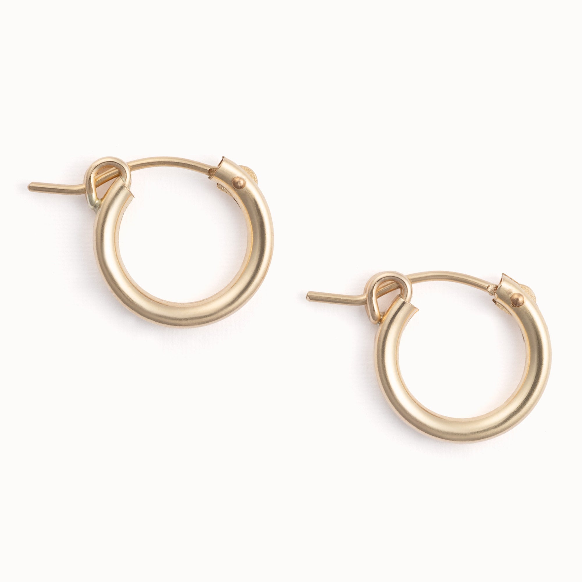 The Charm Hoop Earrings | Yellow Gold Filled