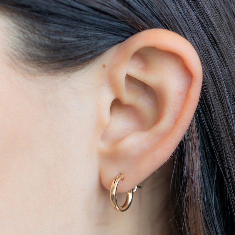 The Charm Hoop Earrings | Yellow Gold Filled