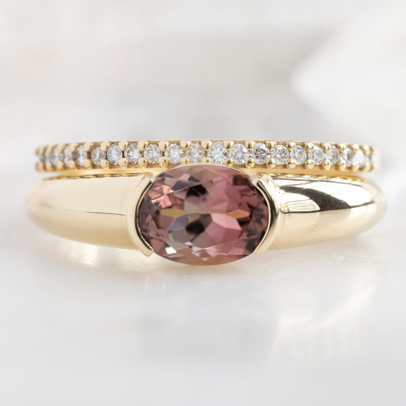 The Signet Ring | 1.21ct Oval Tourmaline in 14K Yellow Gold