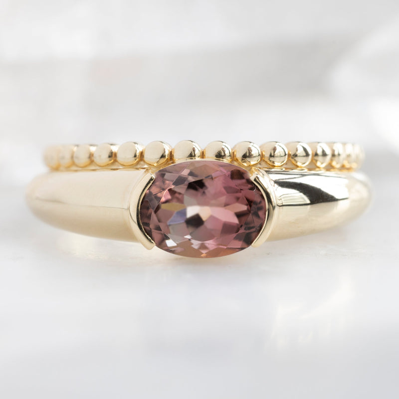 The Signet Ring | 1.21ct Oval Tourmaline in 14K Yellow Gold