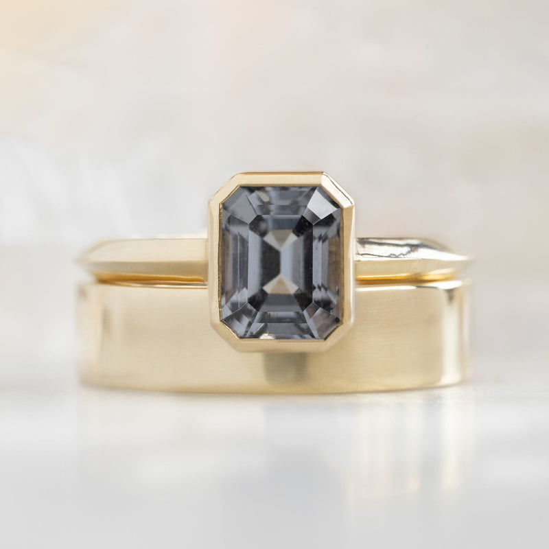 The Hazel Ring | 1.72ct Emerald Cut Spinel in 14K Yellow Gold