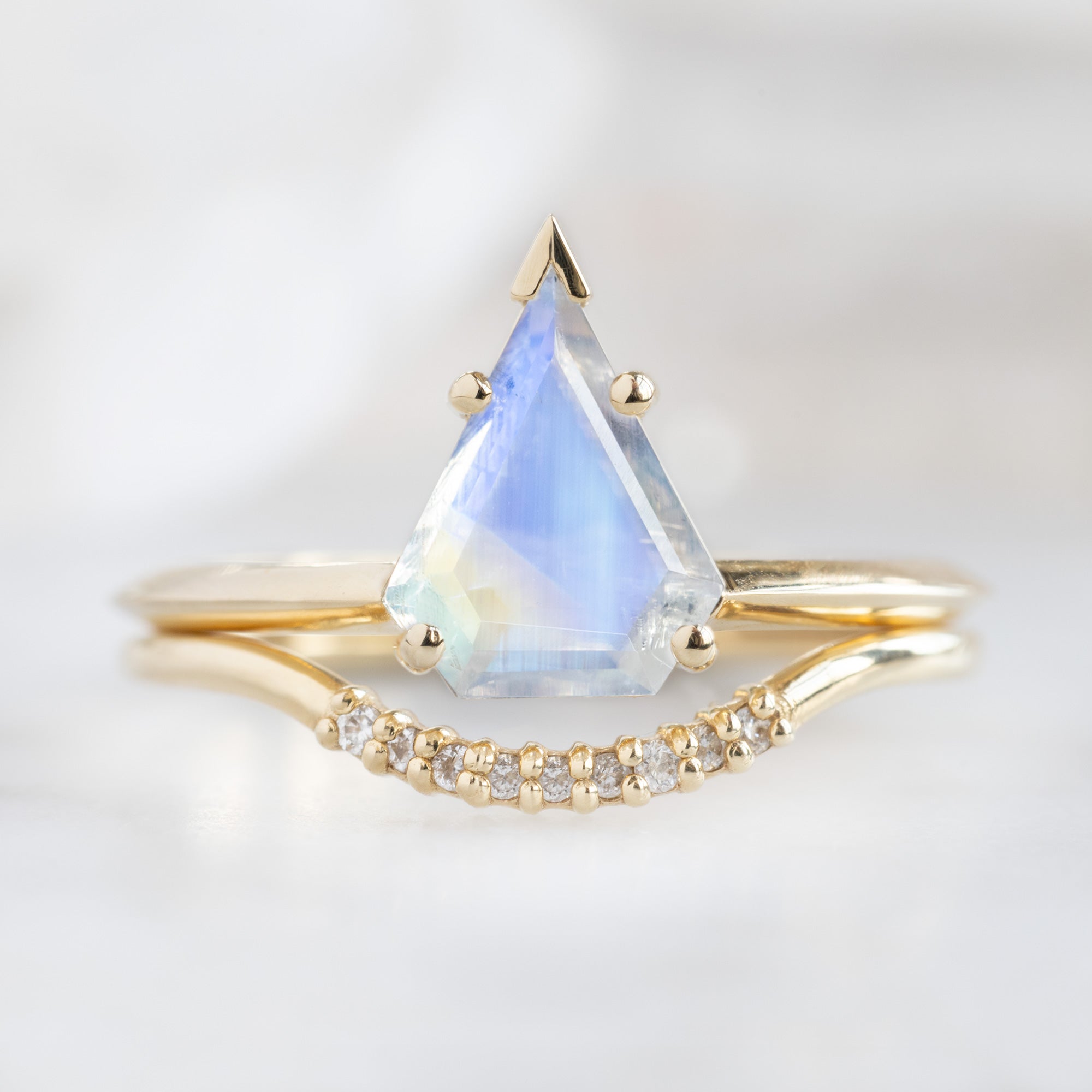 The Sage Ring | 1.17ct Shield Moonstone in 14K Yellow Gold