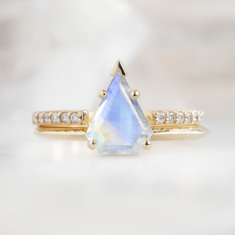 The Sage Ring | 1.17ct Shield Moonstone in 14K Yellow Gold