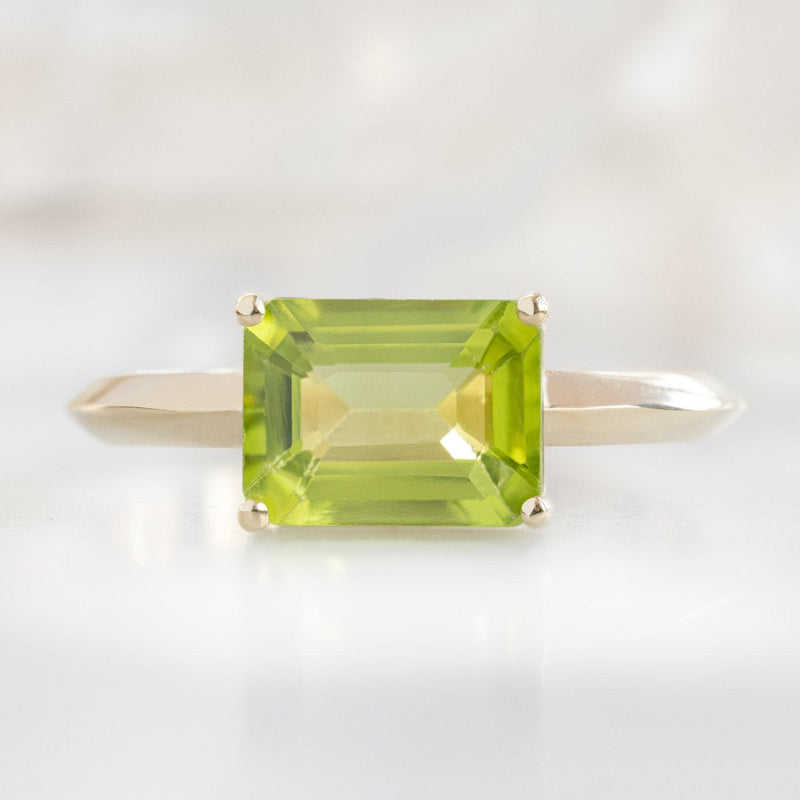 The Bryn Ring | 1.72ct Emerald Peridot in 14K Yellow Gold