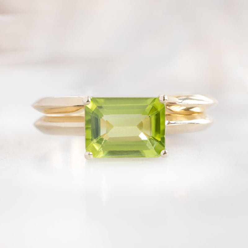 The Bryn Ring | 1.72ct Emerald Peridot in 14K Yellow Gold