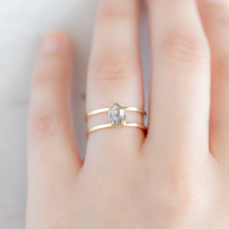 Design Your Own Custom | Hexagon Diamond Ring