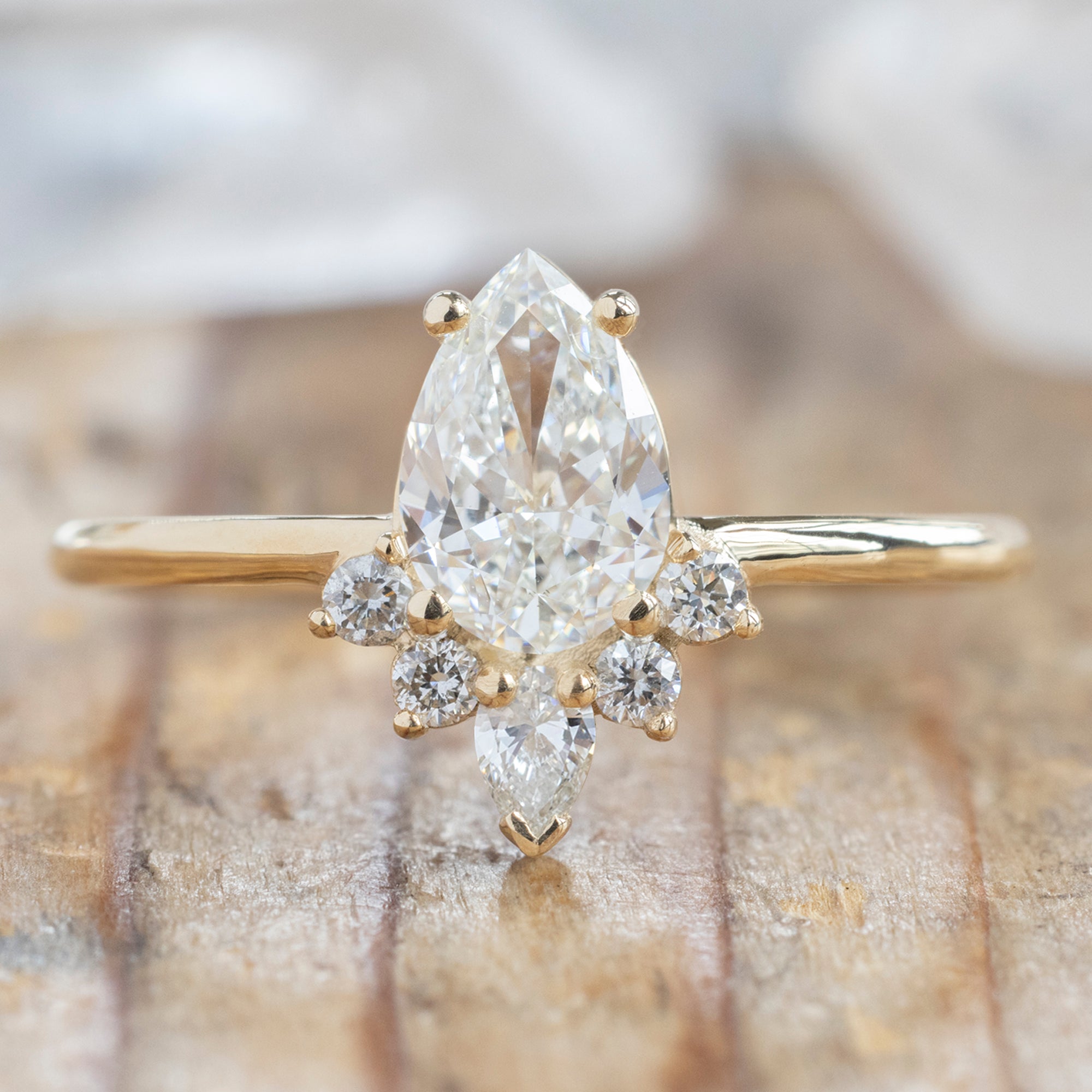 Design Your Own Custom | White Diamond Engagement Ring