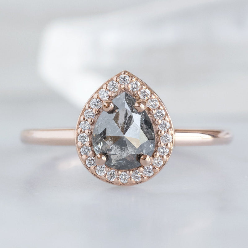 Design Your Own Custom | Salt And Pepper Diamond Engagement Ring