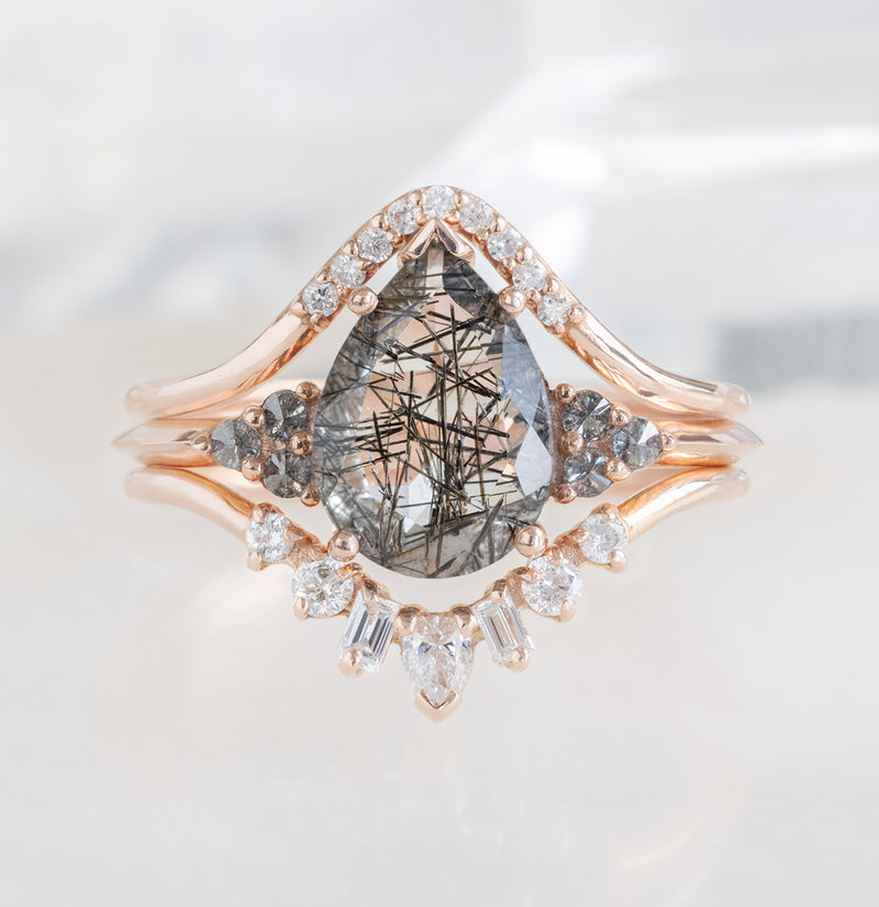 buy:one-of-a-kind-white-diamond-pave-peak-stacking-band-14k-or-18k-rose-gold,the-ivy-ring-1-44ct-pear-cut-tourmaline-in-quartz-in-14k-rose-gold,one-of-a-kind-geometric-white-diamond-sunburst-stacking-band-14k-or-18k-rose-gold