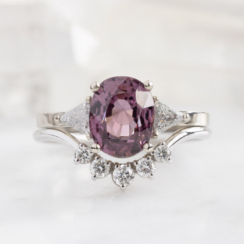 The Jade Ring | 2.30ct Oval Spinel in 14K White Gold