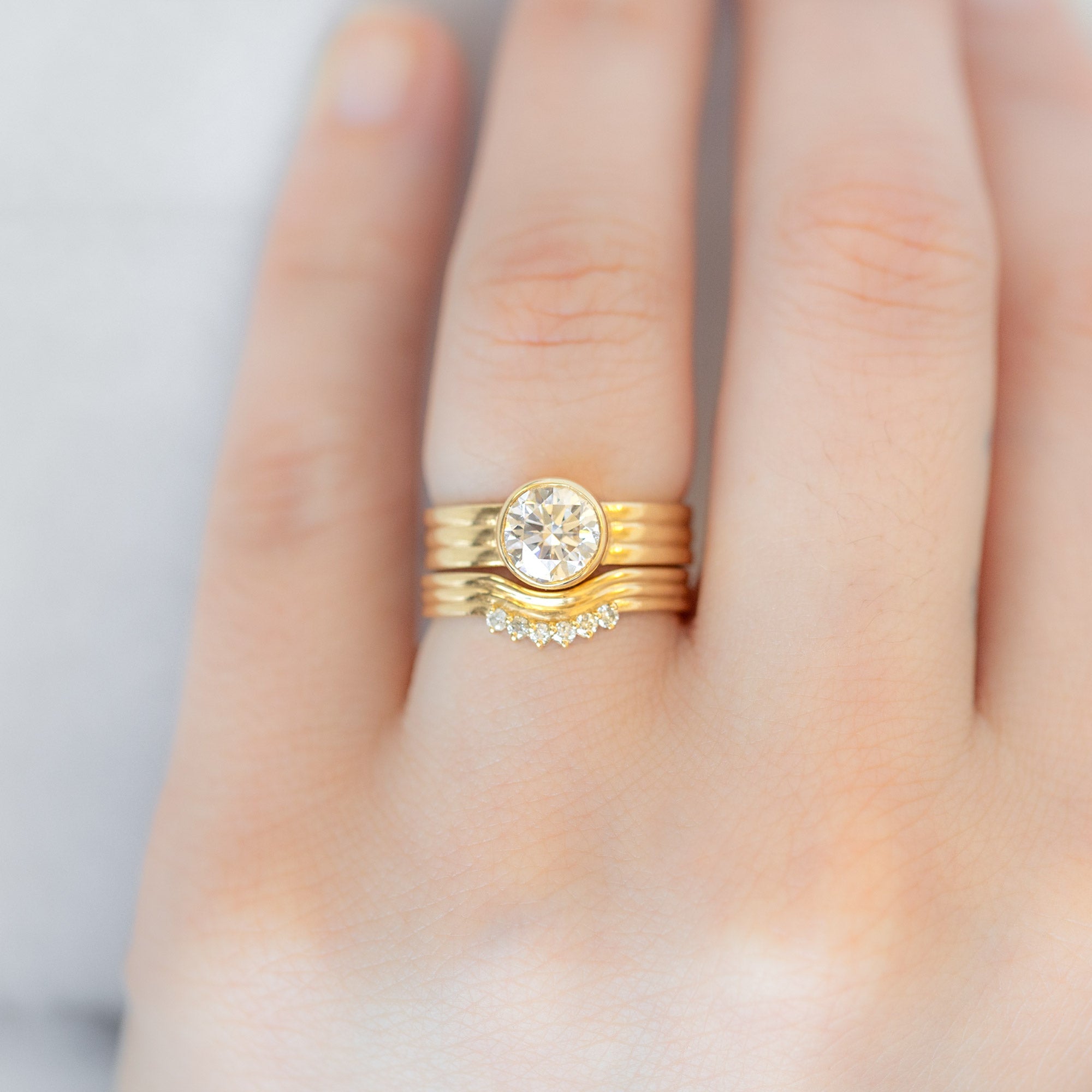 buy:the-stratum-ring-1-35ct-lab-grown-round-white-diamond-in-18k-yellow-gold,custom-arc-stratum-stacking-band-with-lab-grown-diamonds-18k-yellow-gold