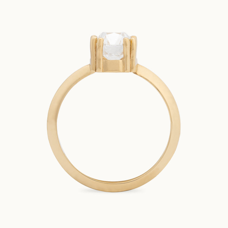 The Bryn Ring | 2.05ct Old Mine Cut Lab Grown Diamond in 18K Yellow Gold