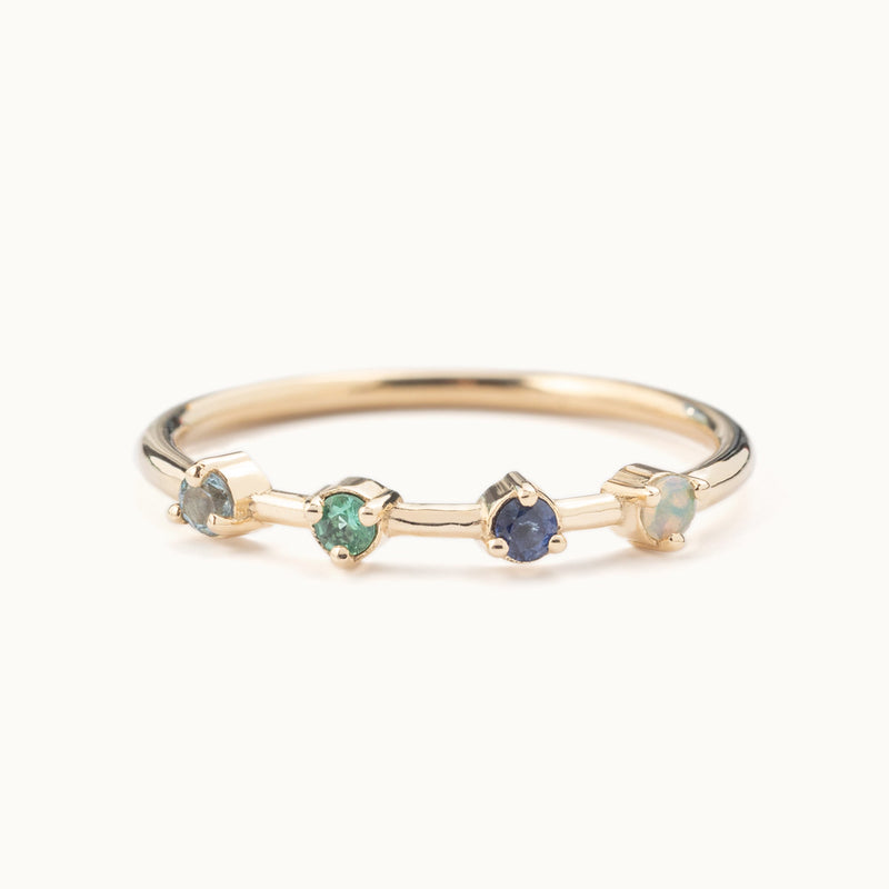 The Custom Multi-Birthstone Ring | 4 Stones