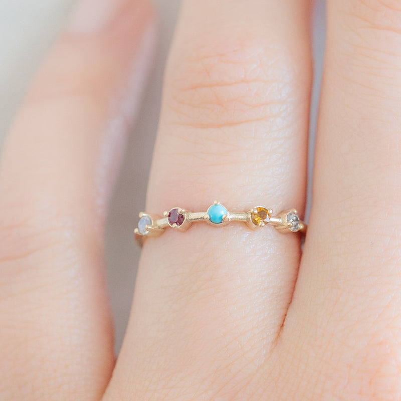 The Custom Multi-Birthstone Ring | 5 Stones